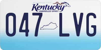 KY license plate 047LVG