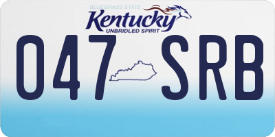 KY license plate 047SRB