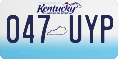 KY license plate 047UYP