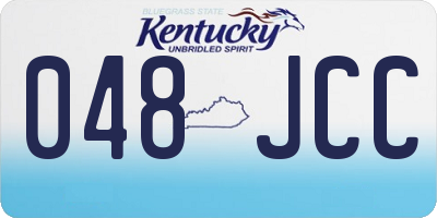 KY license plate 048JCC