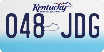 KY license plate 048JDG