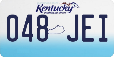 KY license plate 048JEI