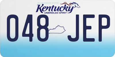 KY license plate 048JEP