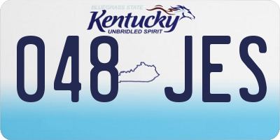 KY license plate 048JES