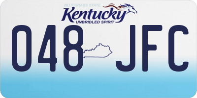 KY license plate 048JFC