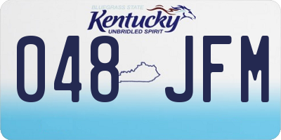 KY license plate 048JFM