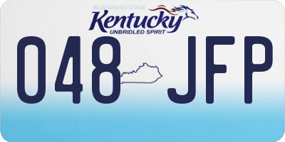 KY license plate 048JFP