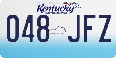 KY license plate 048JFZ