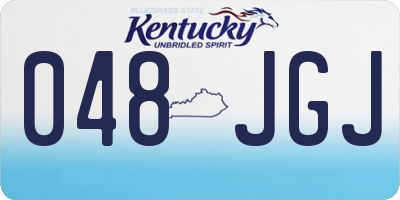 KY license plate 048JGJ