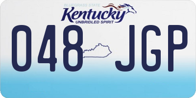 KY license plate 048JGP