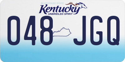 KY license plate 048JGQ