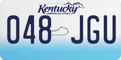 KY license plate 048JGU