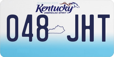 KY license plate 048JHT