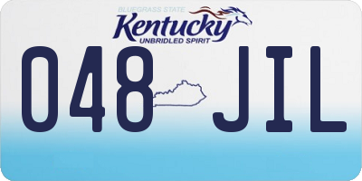 KY license plate 048JIL