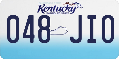 KY license plate 048JIO