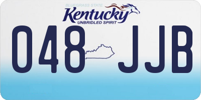 KY license plate 048JJB