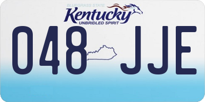 KY license plate 048JJE