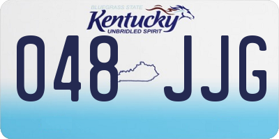 KY license plate 048JJG