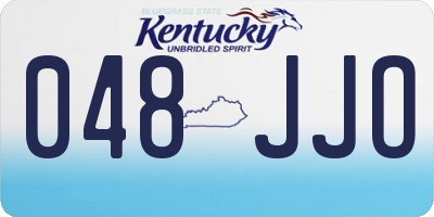 KY license plate 048JJO
