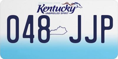 KY license plate 048JJP
