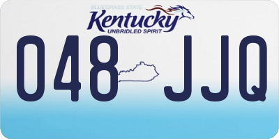 KY license plate 048JJQ
