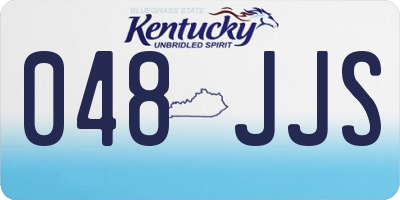 KY license plate 048JJS