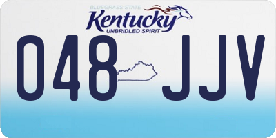 KY license plate 048JJV