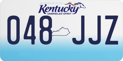 KY license plate 048JJZ
