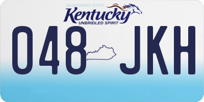 KY license plate 048JKH