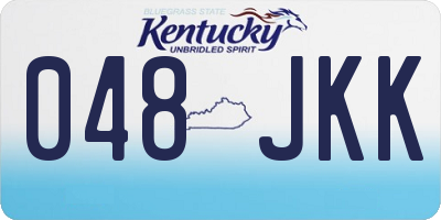 KY license plate 048JKK