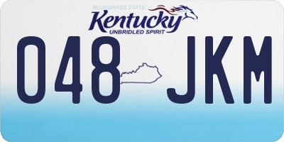 KY license plate 048JKM