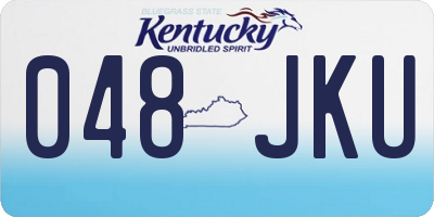 KY license plate 048JKU