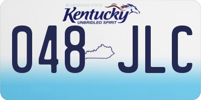 KY license plate 048JLC