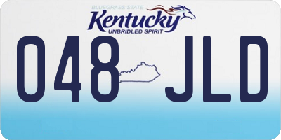 KY license plate 048JLD