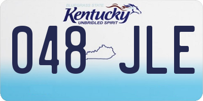 KY license plate 048JLE