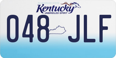 KY license plate 048JLF