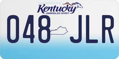 KY license plate 048JLR