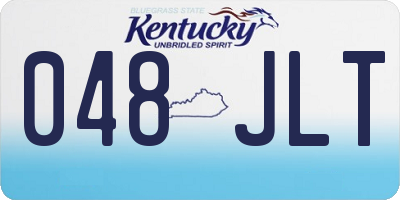 KY license plate 048JLT