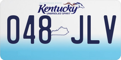 KY license plate 048JLV