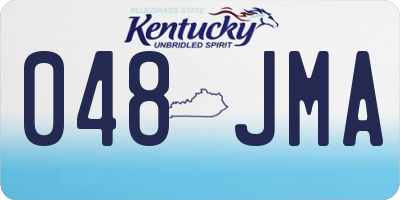 KY license plate 048JMA
