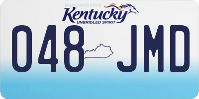 KY license plate 048JMD