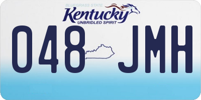 KY license plate 048JMH