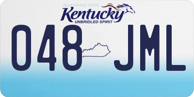 KY license plate 048JML