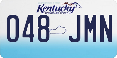 KY license plate 048JMN