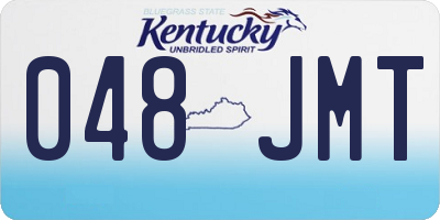 KY license plate 048JMT