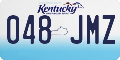 KY license plate 048JMZ