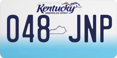 KY license plate 048JNP