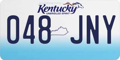 KY license plate 048JNY