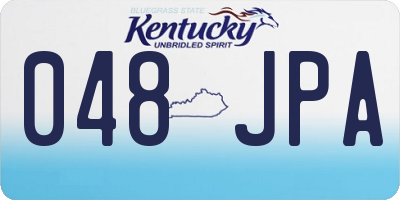 KY license plate 048JPA