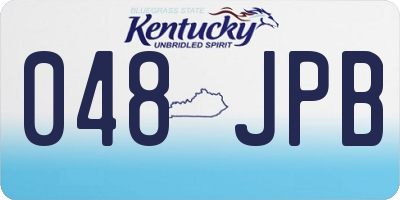 KY license plate 048JPB